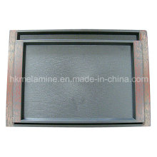 Square Plastic Tray with Logo (TR001)